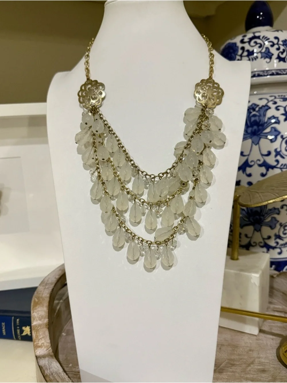 Statement Mutli-Layered Droplet Necklace